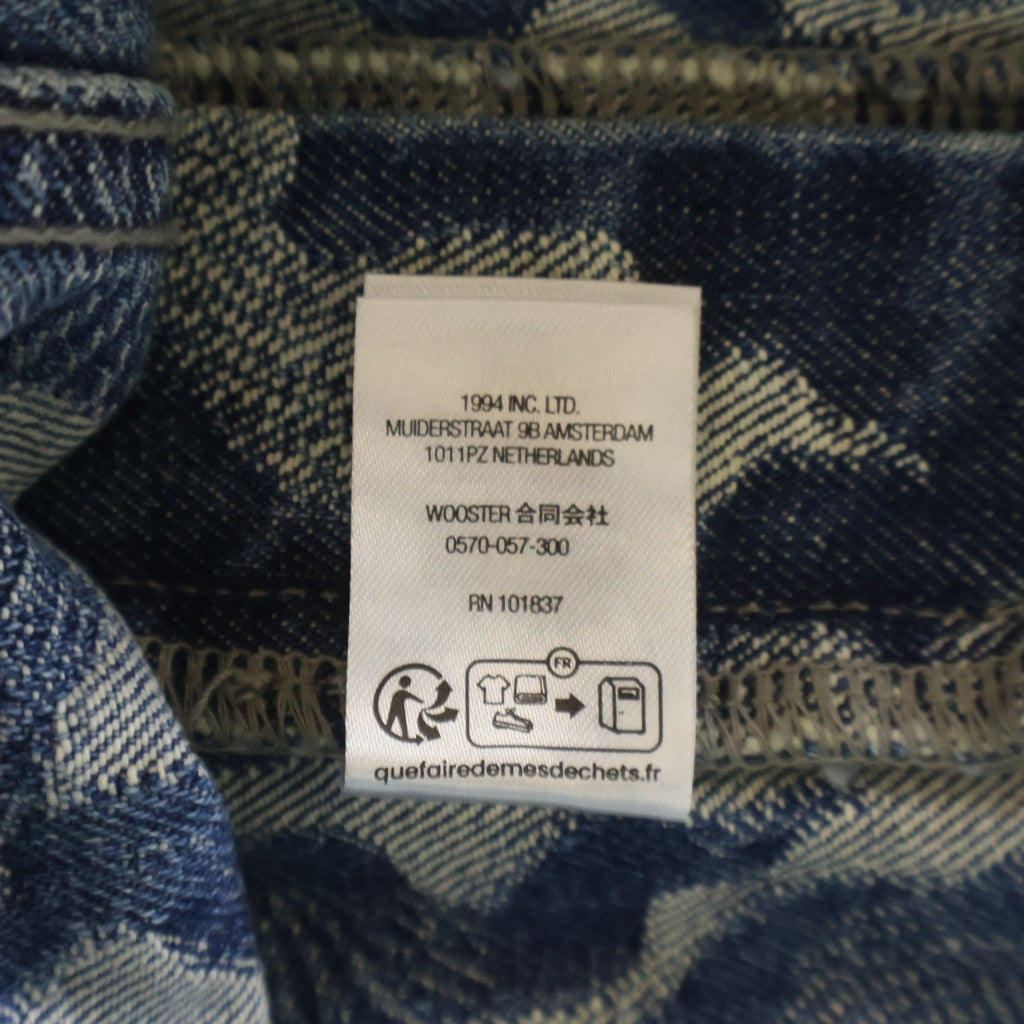 SUPREME(シュプリーム) 23SS Flames Jacquard Baggy Denim Short フレイム ジャガードロゴ デニムバギーショーツ ハーフパンツ インディゴ