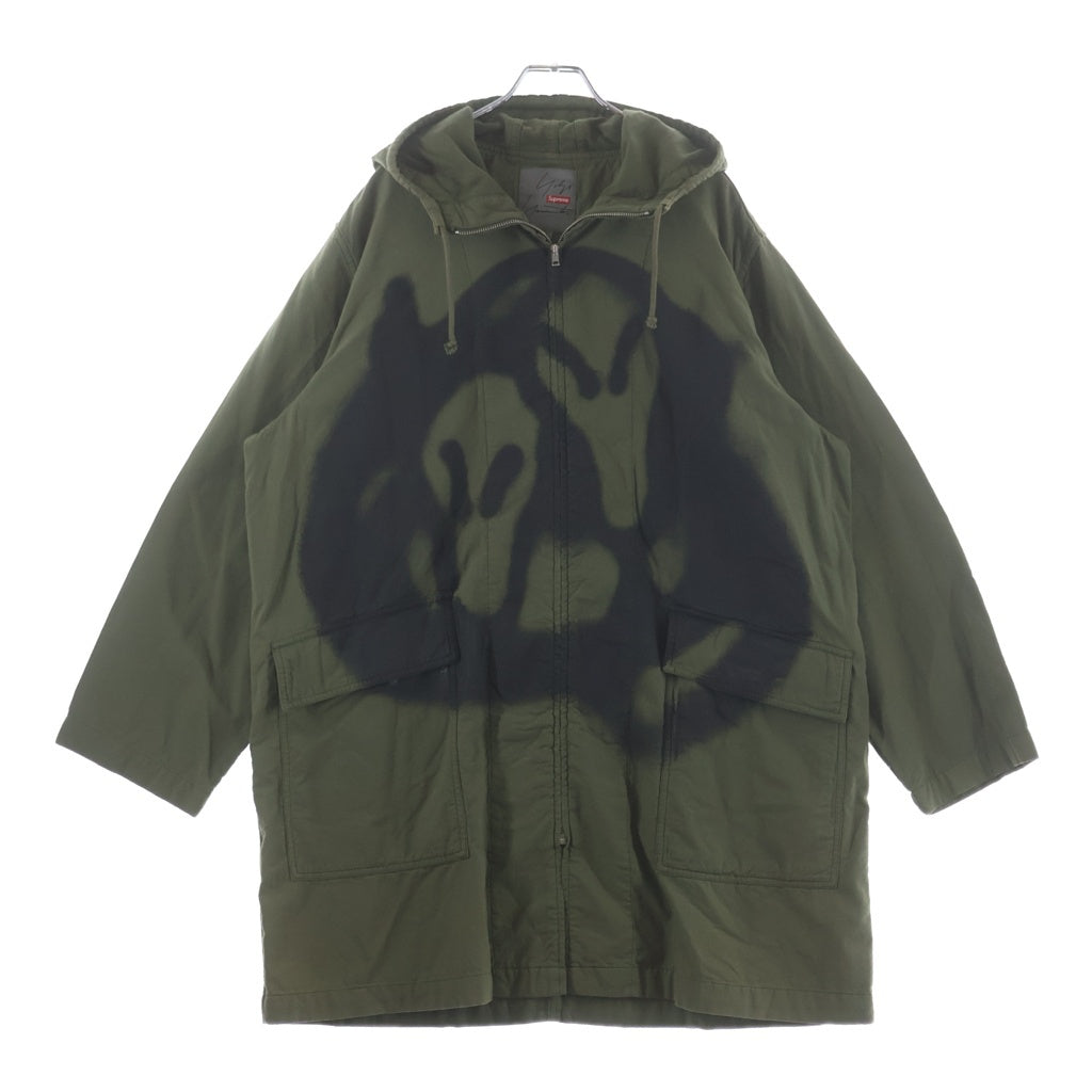 SUPREME(シュプリーム) 20AW ×Yohji Yamamoto Parka プリントロゴ ミリタリーコート パーカー カーキ