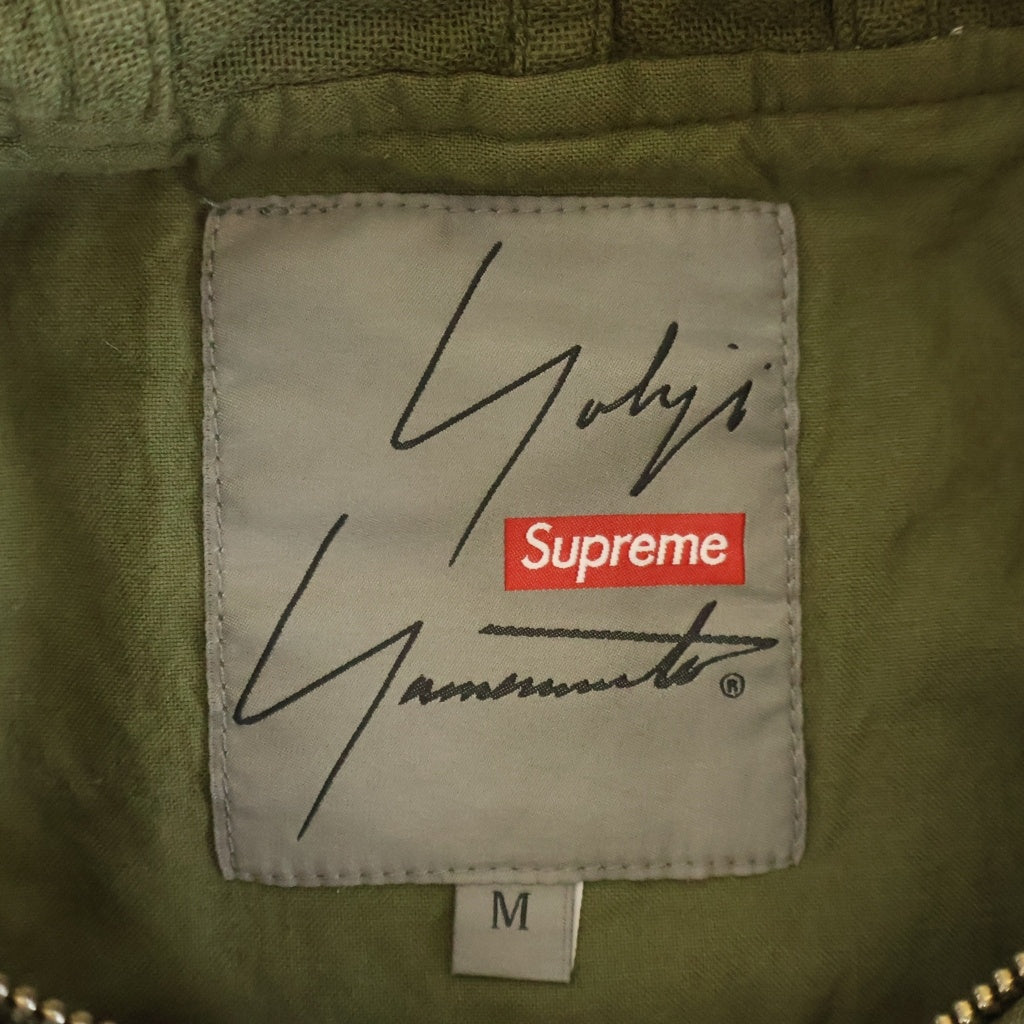 SUPREME(シュプリーム) 20AW ×Yohji Yamamoto Parka プリントロゴ ミリタリーコート パーカー カーキ