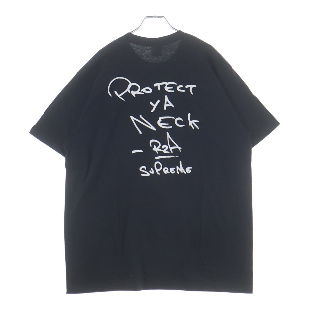 SUPREME(シュプリーム) 25AW x Wu-Tang RZA Tee ウータンキラウン RZA プリントロゴ 半袖Tシャツ カットソー ブラック