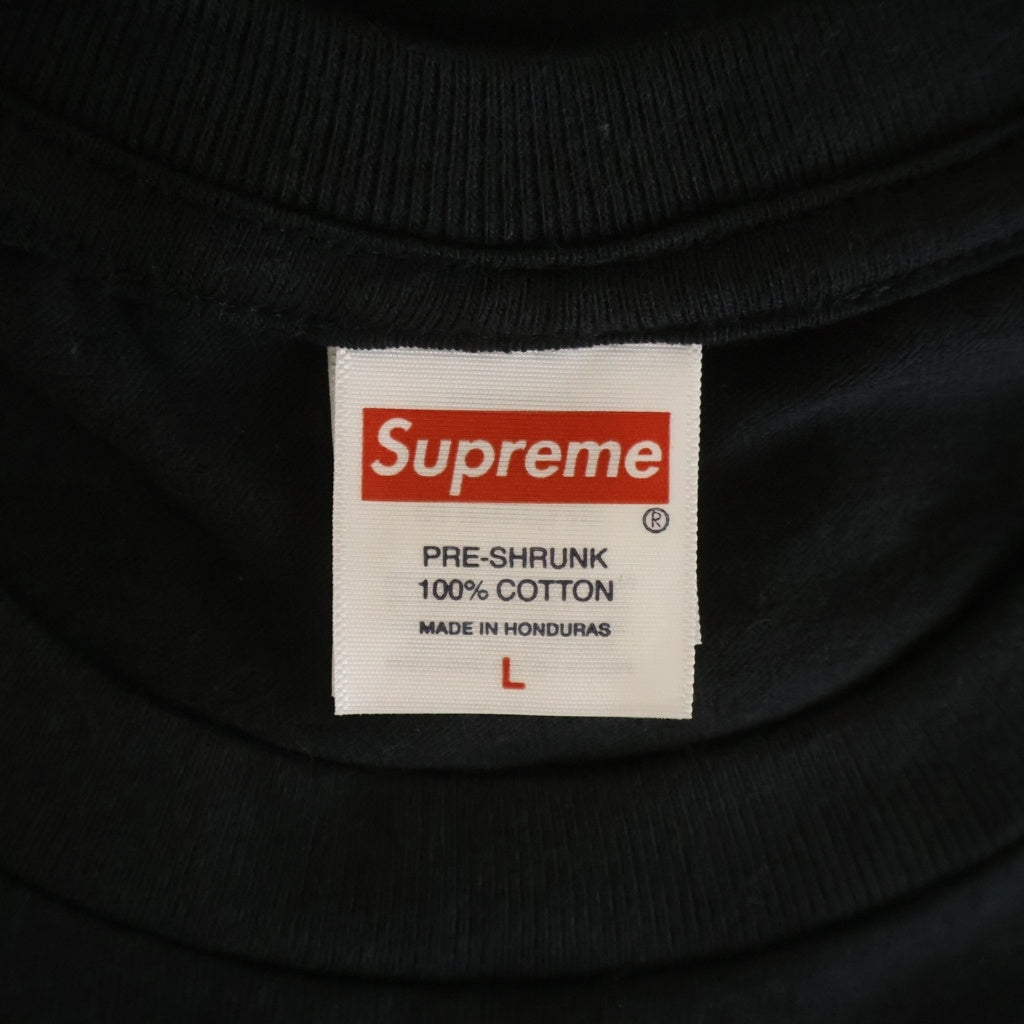 SUPREME(シュプリーム) 25AW x Wu-Tang RZA Tee ウータンキラウン RZA プリントロゴ 半袖Tシャツ カットソー ブラック