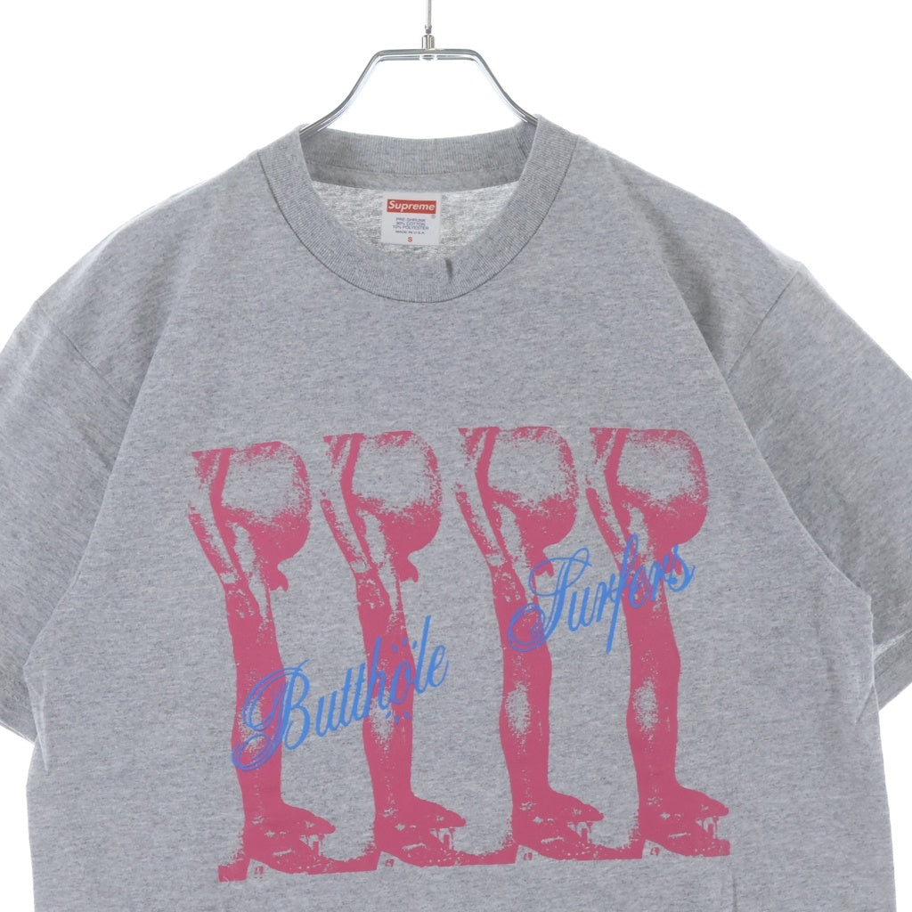 SUPREME(シュプリーム) 21SS Butthole Surfers Tee バットホールサーファーズ プリントロゴ 半袖Tシャツ カットソー グレー