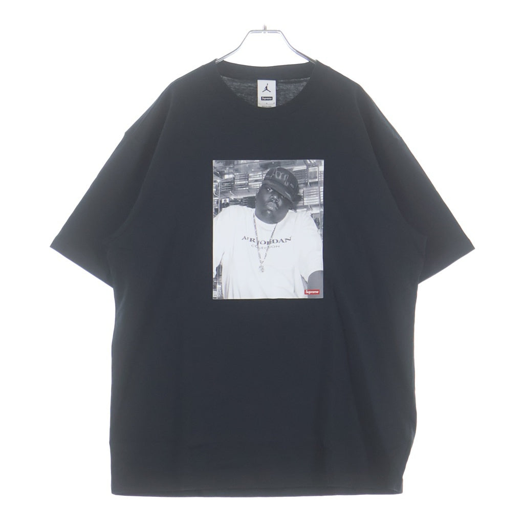 SUPREME(シュプリーム) 24AW ×JORDAN Biggie S/S Top ジョーダンビギー プリントロゴ 半袖Tシャツ カットソー ブラック