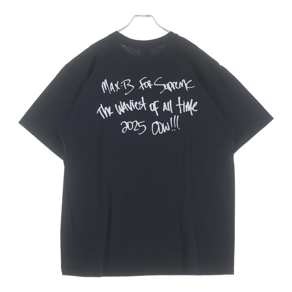 SUPREME(シュプリーム) 25SS Max B Tee マックスビー プリントロゴ 半袖Tシャツ カットソー ブラック
