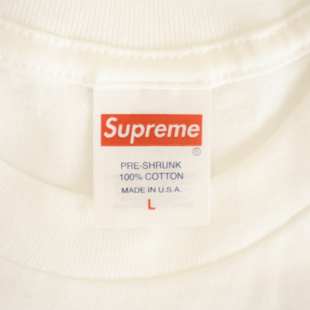 SUPREME(シュプリーム) 23SS Stencil Tee ステンシル プリントロゴ 半袖Tシャツ カットソー ホワイト