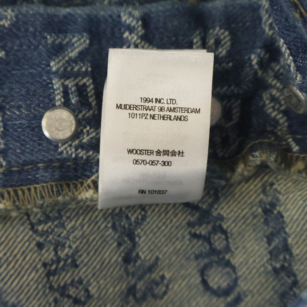 SUPREME(シュプリーム) 22SS Multi Type Jacquard Regular Jean マルチタイプ ジャガードロゴ レギュラージーンズ デニムパンツ インディゴ