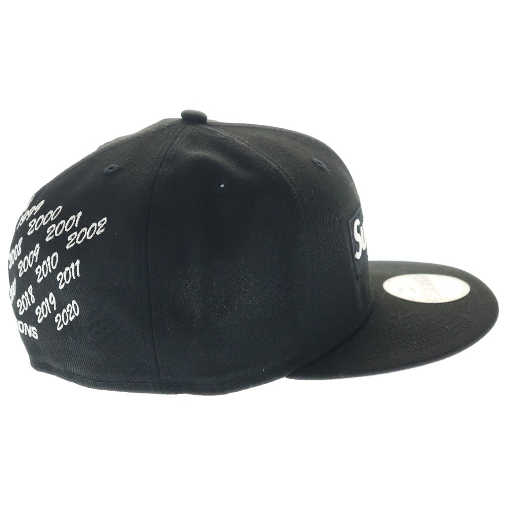 SUPREME(シュプリーム) 21SS ×New Era Champions Box Logo ニューエラ チャンピオンシップ ボックスロゴ ベースボールキャップ 帽子 ブラック