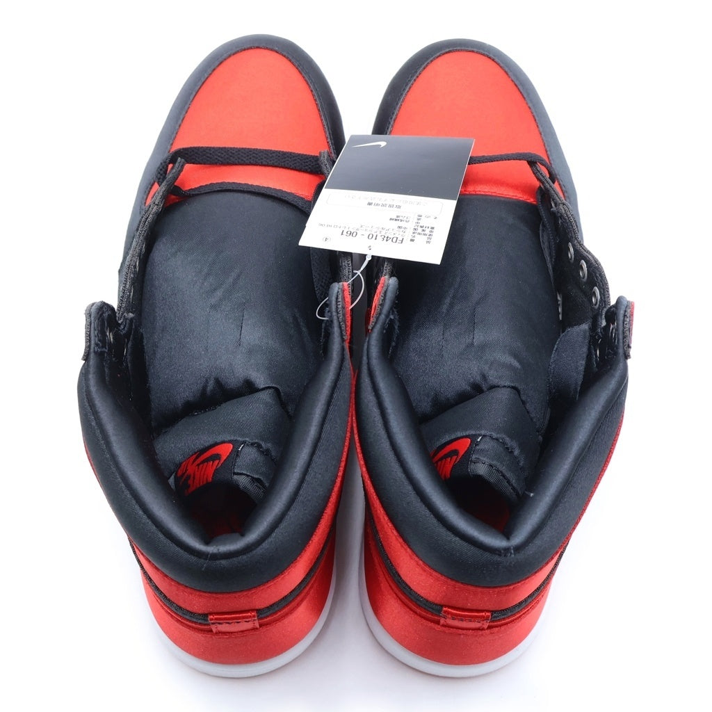 NIKE(ナイキ) WMNS AIR JORDAN 1 HIGH OG SATIN BRED FD4810-061 ウィメンズ エアジョーダン1 サテンブレッド ハイカットスニーカー ブラック/レッド US W12/29cm