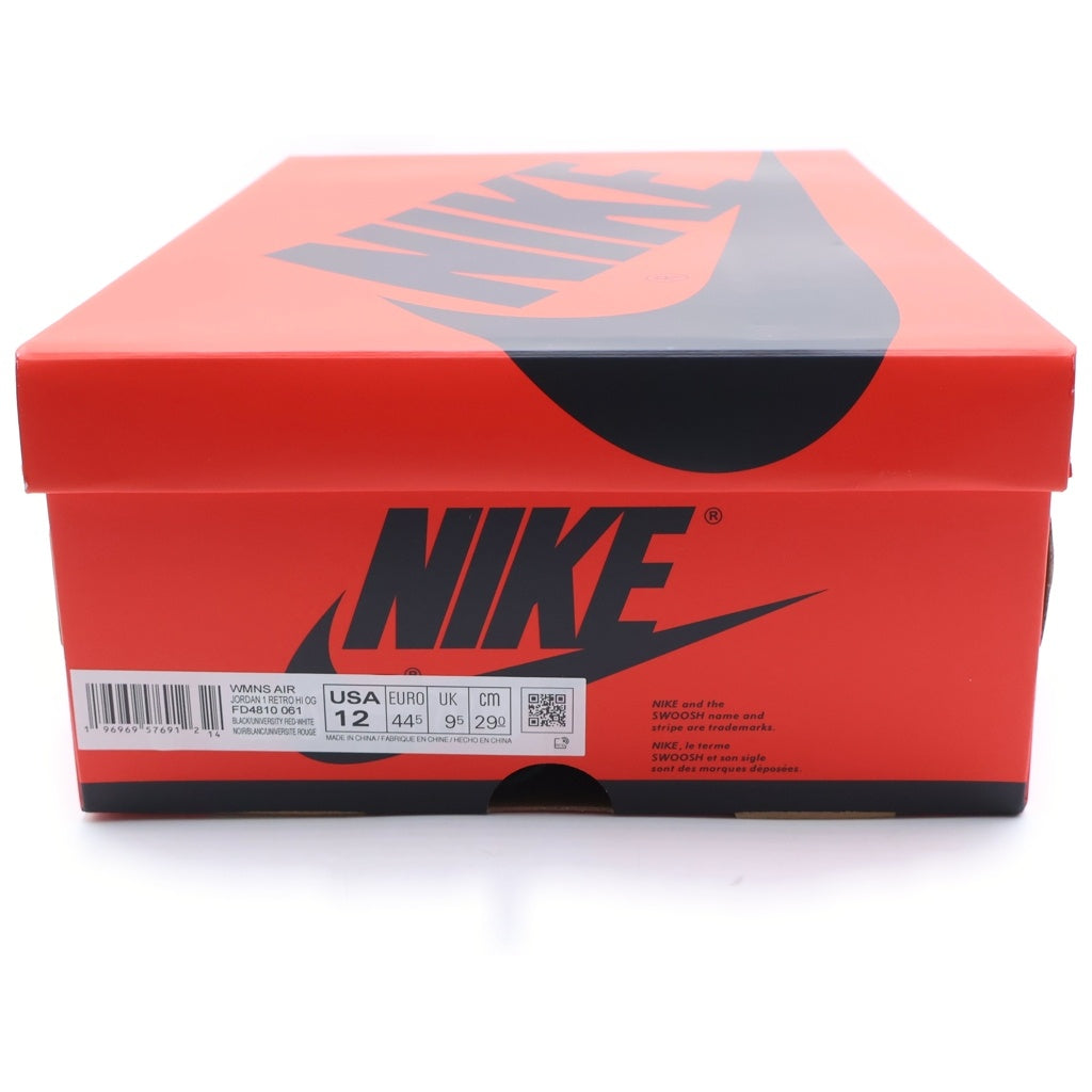 NIKE(ナイキ) WMNS AIR JORDAN 1 HIGH OG SATIN BRED FD4810-061 ウィメンズ エアジョーダン1 サテンブレッド ハイカットスニーカー ブラック/レッド US W12/29cm