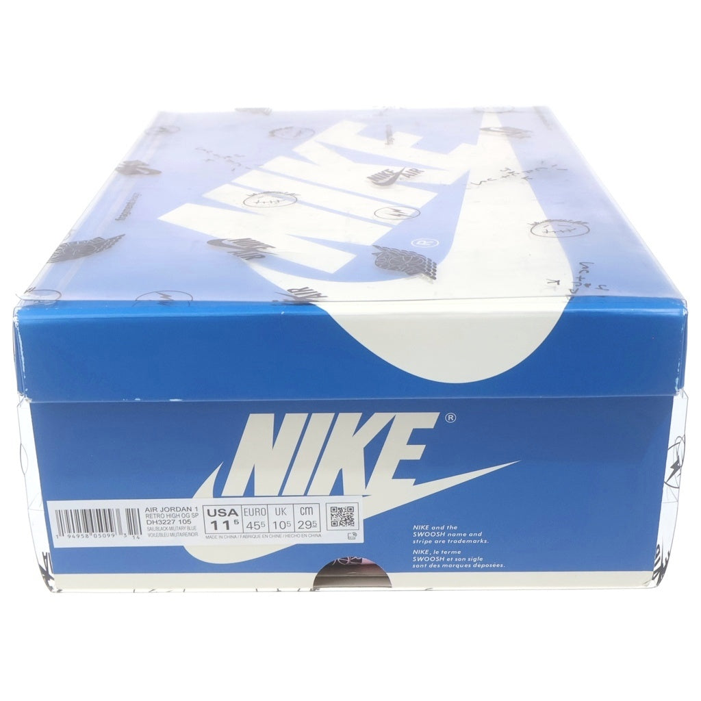NIKE(ナイキ) ×TRAVIS SCOTT ×FRAGMENT AIR JORDAN1 RETRO HIGH OG SP DH3227-105 トラヴィススコット フラグメント エアジョーダン1 ハイカットスニーカー US11.5/29.5cm