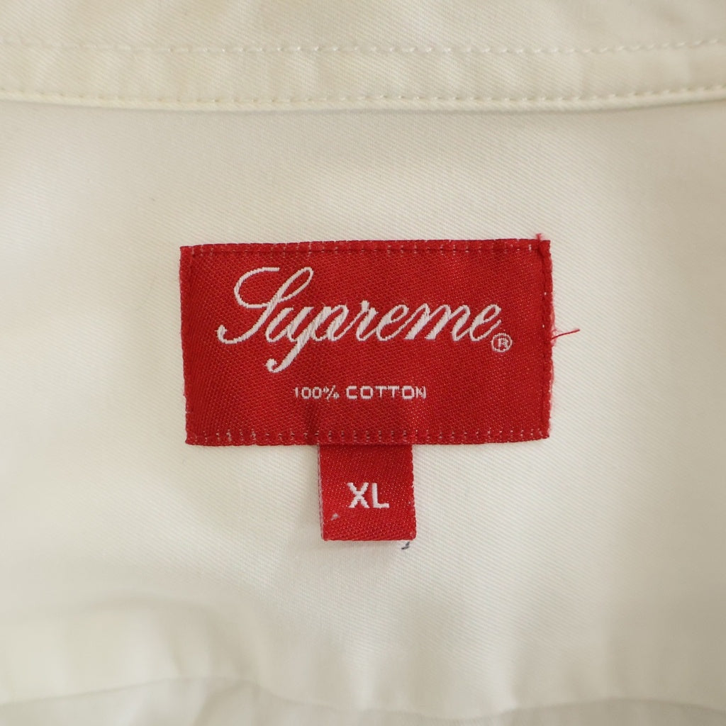SUPREME(シュプリーム) 22SS Small Box Shirt スモールボックスロゴ 長袖シャツ ホワイト