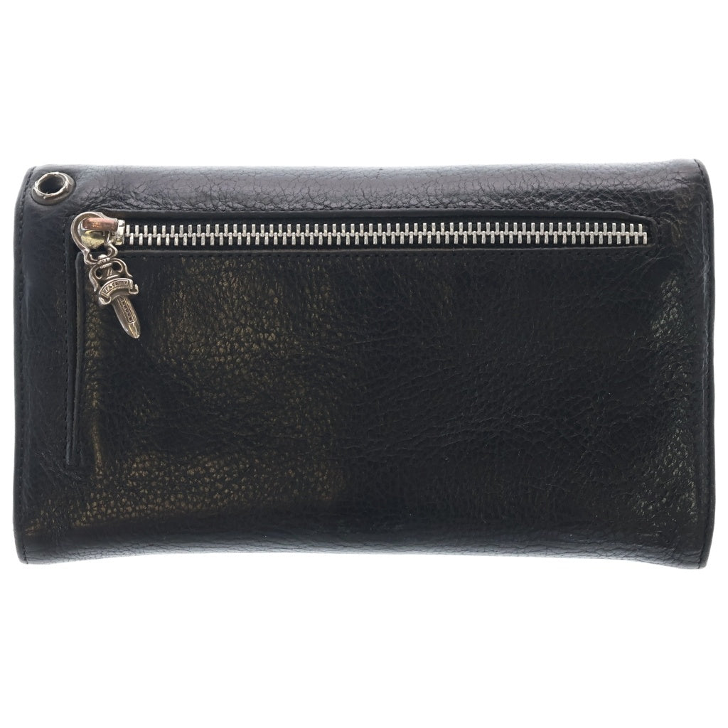 CHROME HEARTS(クロムハーツ) WAVE ウェーブ レザーウォレット 財布 ブラック BCA375