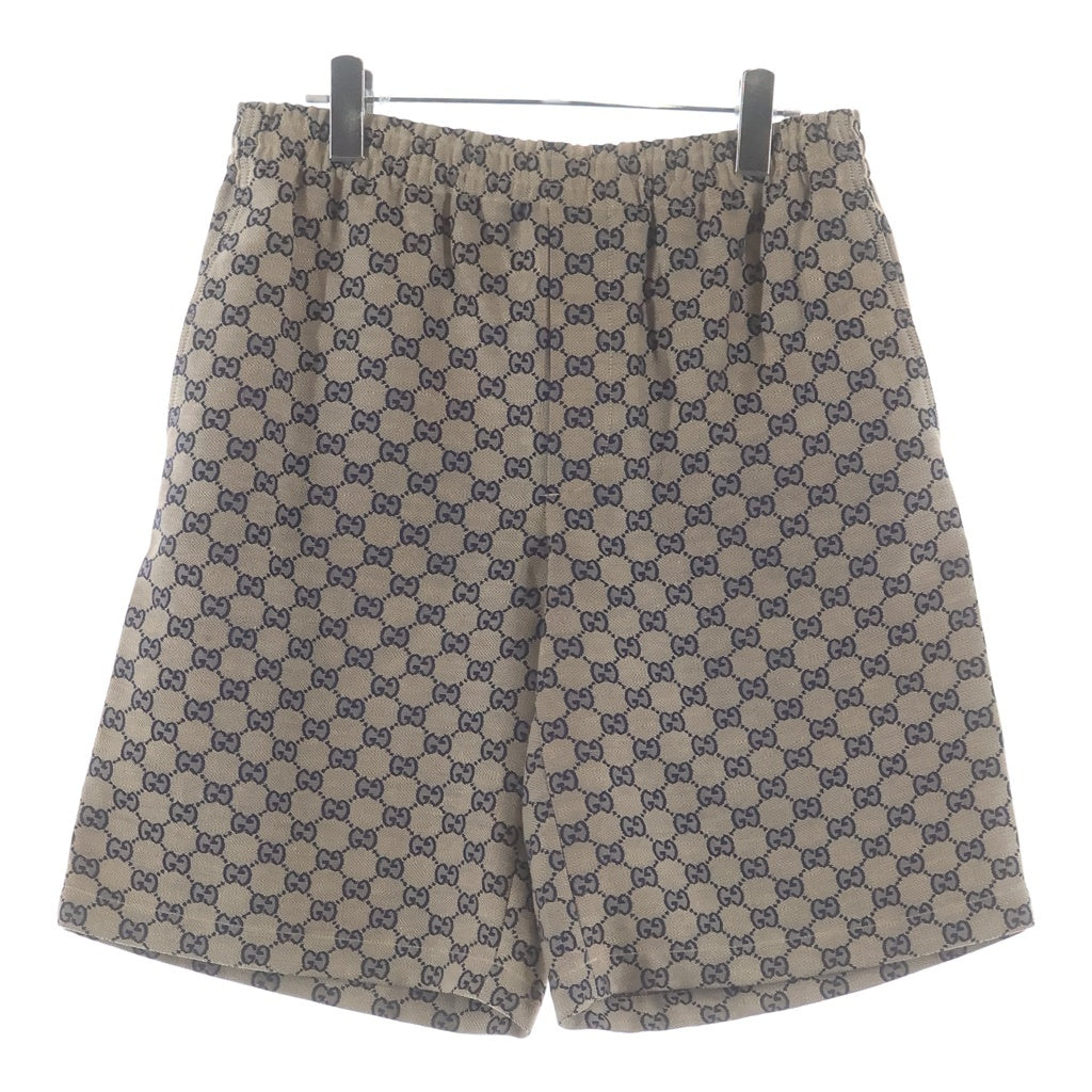 GUCCI(グッチ) GG 総柄デザイン リネンブレンド キャンバス地 ハーフ