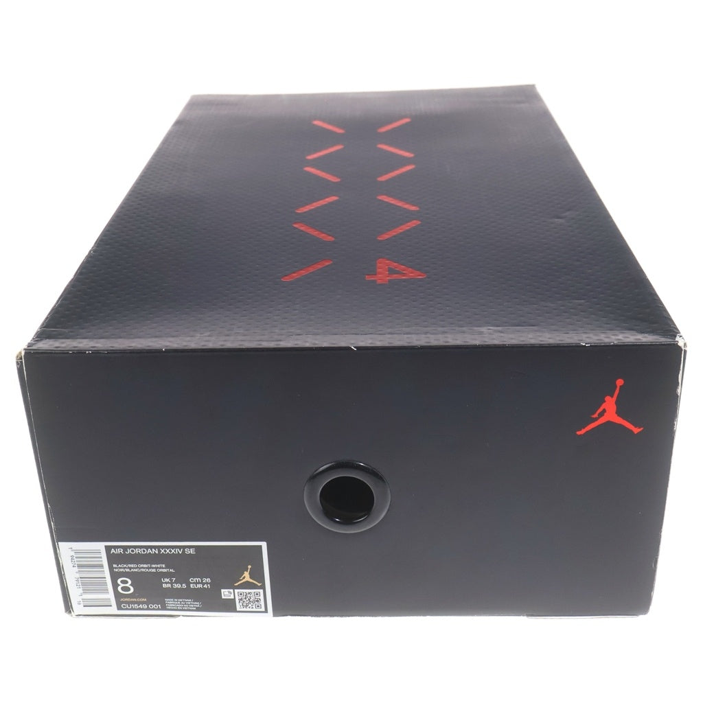 NIKE(ナイキ) AIR JORDAN XXXIV CHICAGO CU1549-001 エアジョーダン34 シカゴ ローカットスニーカー ブラック US8/26cm