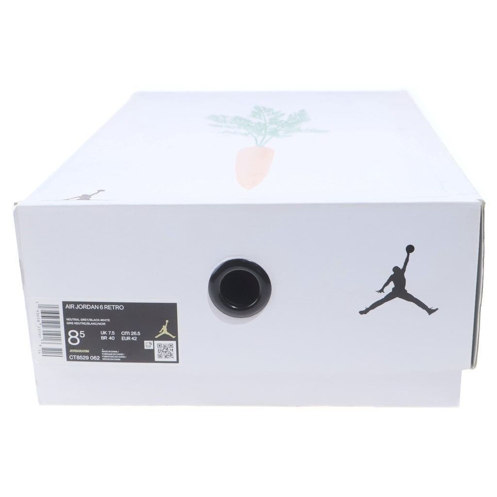NIKE(ナイキ) AIR JORDAN 6 RETRO NEUTRAL GREY/HARE CT8529-062 エアジョーダン6 ハイカットスニーカー レッド/グレー/ホワイト US8.5/26.5cm