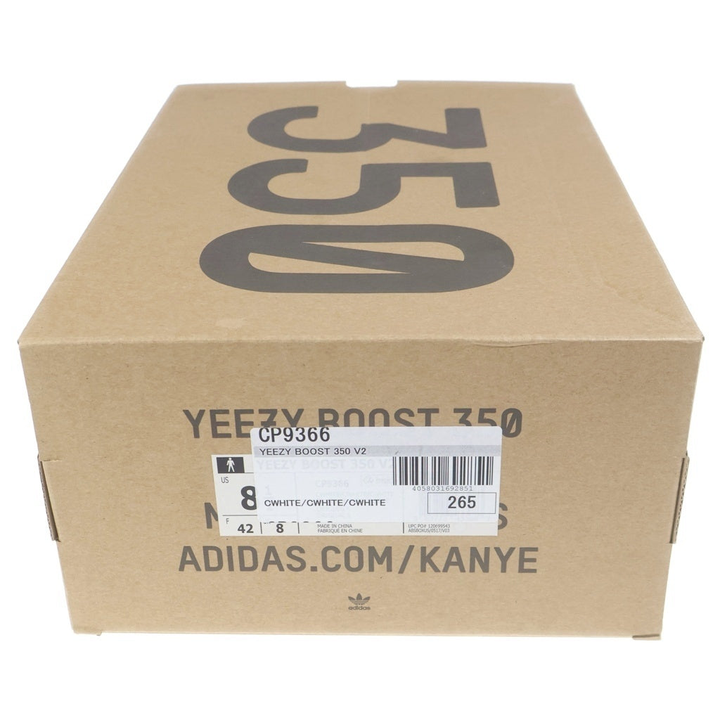 adidas(アディダス) YEEZY BOOST 350 V2 CREAM WHITE CP9366 イージーブースト350V2 ローカットスニーカー ホワイト US8/26cm