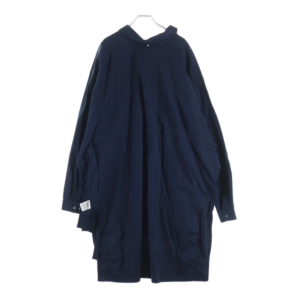 OAMC(オーエーエムシー) Shade Overshirt In Bianco フリンジデザイン オーバーサイズ長袖シャツ ネイビー I023508