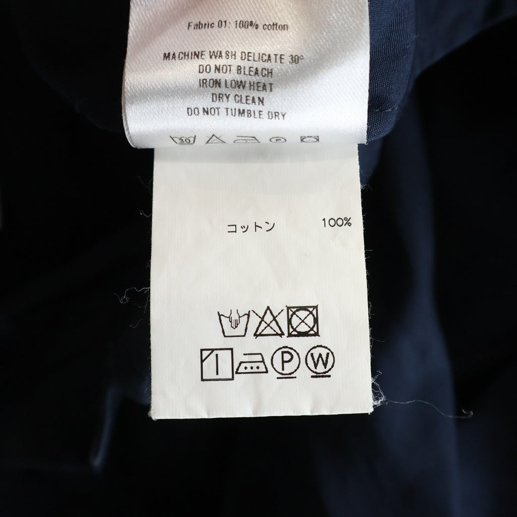OAMC(オーエーエムシー) Shade Overshirt In Bianco フリンジデザイン オーバーサイズ長袖シャツ ネイビー I023508