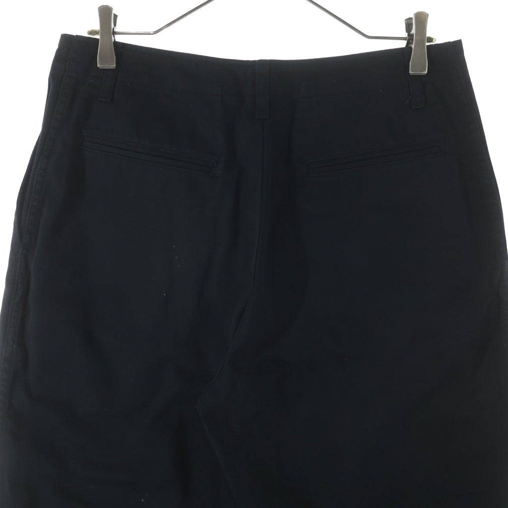 Porter Classic(ポータークラシック) コットンワイドパンツ トラウザー ブラック