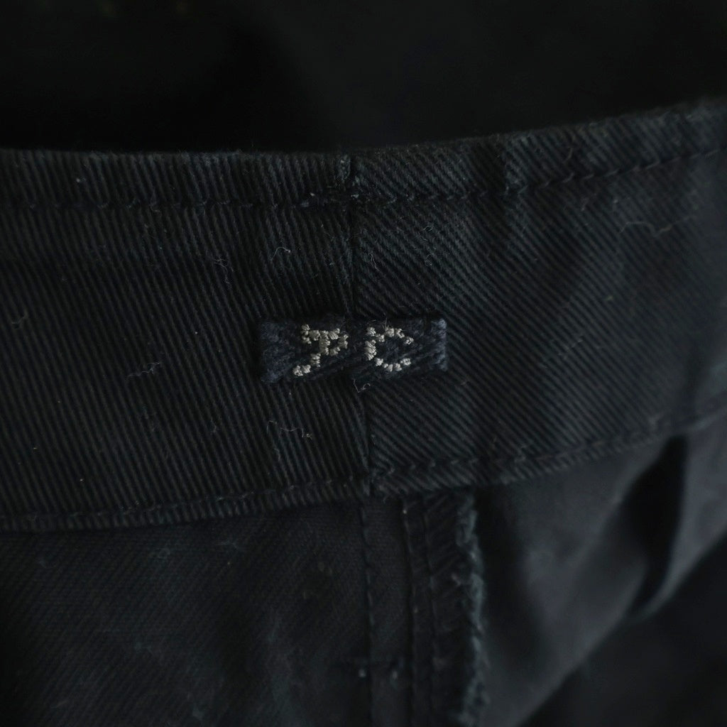 Porter Classic(ポータークラシック) コットンワイドパンツ トラウザー ブラック