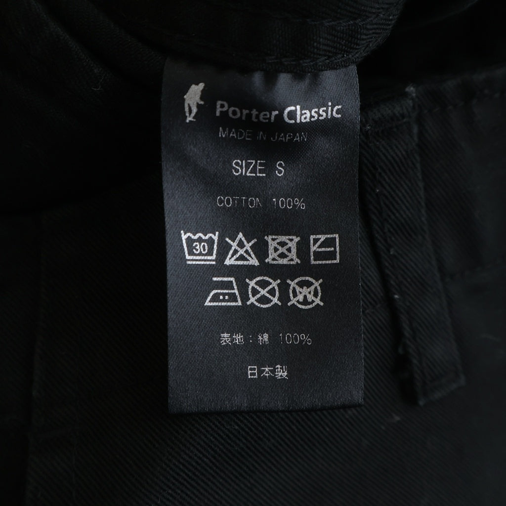 Porter Classic(ポータークラシック) コットンワイドパンツ トラウザー ブラック