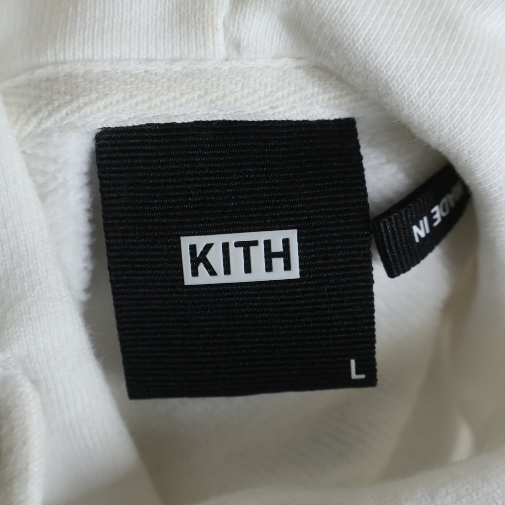 KITH(キス) 21AW バックフォトプリント スウェット プルオーバーパーカー ホワイト 21-070-060-0036-1-0