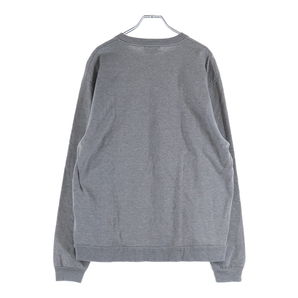 A.P.C(アーペーセー) スウェットライク ロングスリーブ ステンシルロゴ長袖Tシャツ カットソー グレー 24252-1-95851