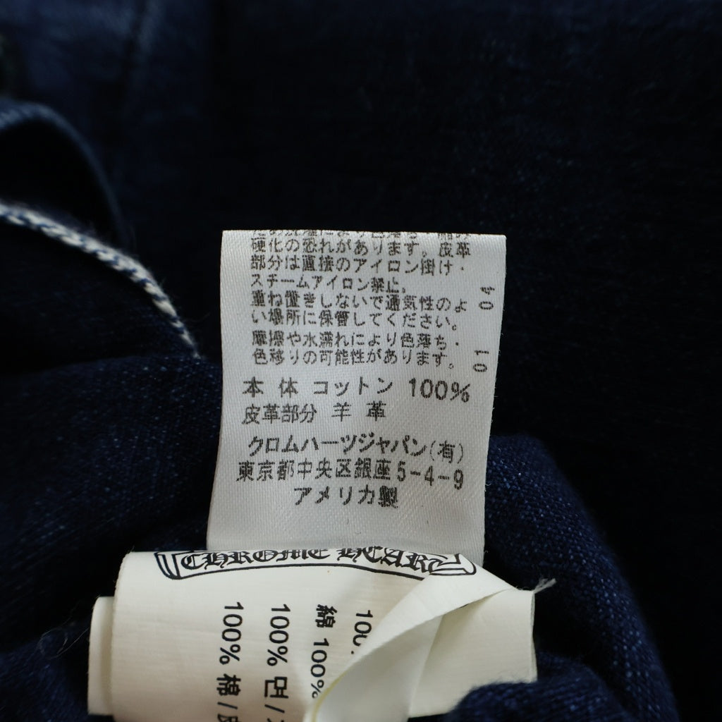 CHROME HEARTS(クロムハーツ) LOOSEENDS LS ルーズエンド 袖クロスパッチ クロスボールボタン デニム長袖シャツ インディゴ