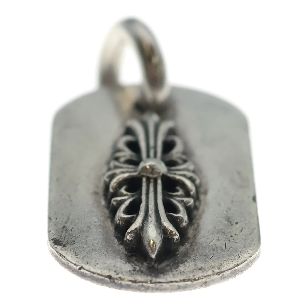 CHROME HEARTS(クロムハーツ) RAISED FRRL DOGTAG レイズドフローラルクロス ドッグタグ ペンダントトップ シルバー BCA302