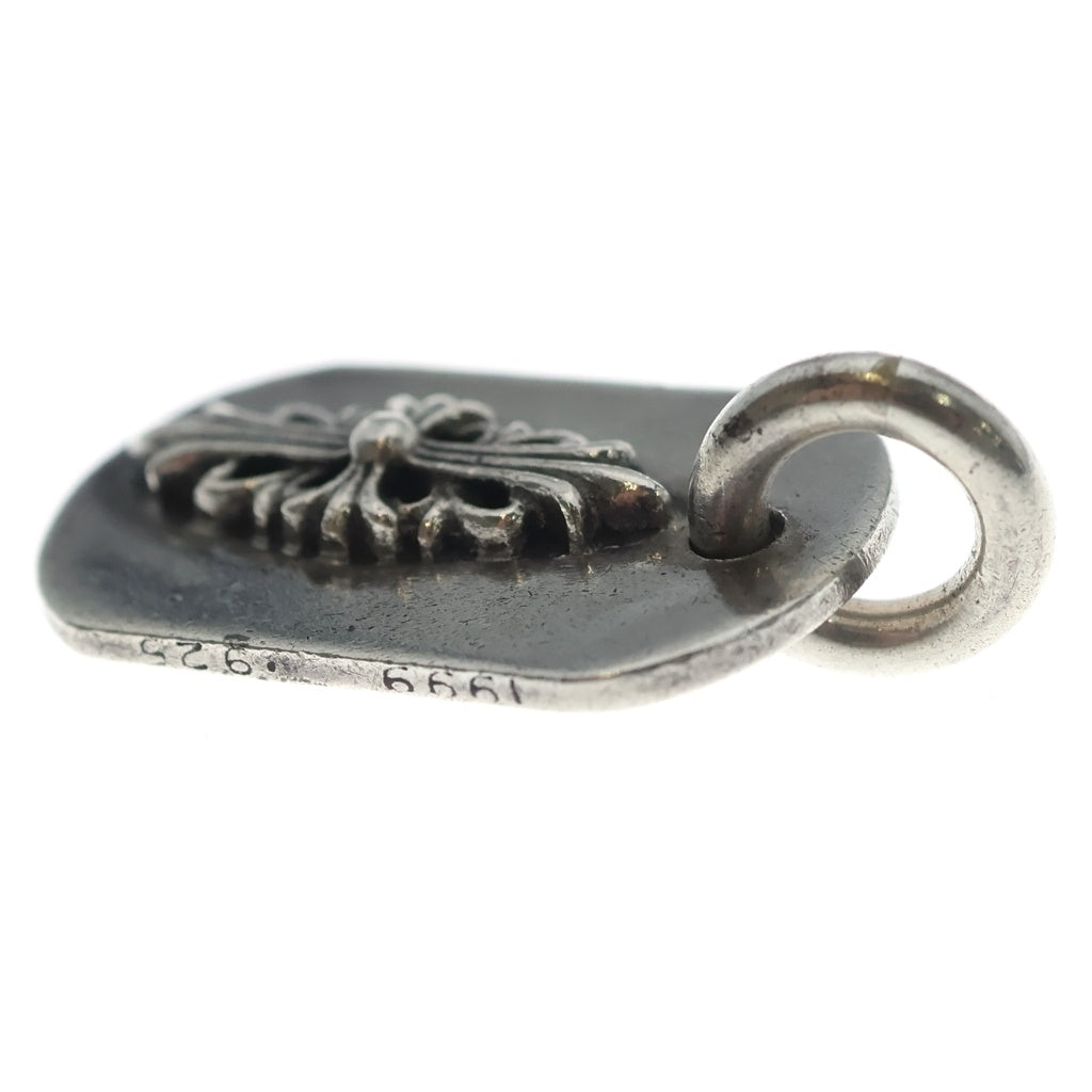 CHROME HEARTS(クロムハーツ) RAISED FRRL DOGTAG レイズドフローラルクロス ドッグタグ ペンダントトップ シルバー BCA302