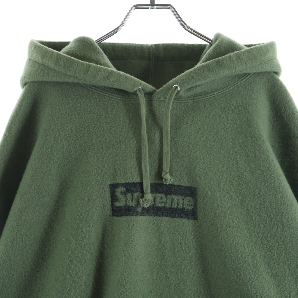 SUPREME(シュプリーム) 23SS Inside Out Box Logo Hooded Sweatshirt インサイドアウト ボックスロゴ フーデットスウェットシャツ プルオーバーパーカー グリーン/ブラック