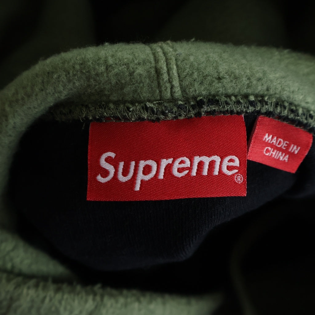 SUPREME(シュプリーム) 23SS Inside Out Box Logo Hooded Sweatshirt インサイドアウト ボックスロゴ フーデットスウェットシャツ プルオーバーパーカー グリーン/ブラック