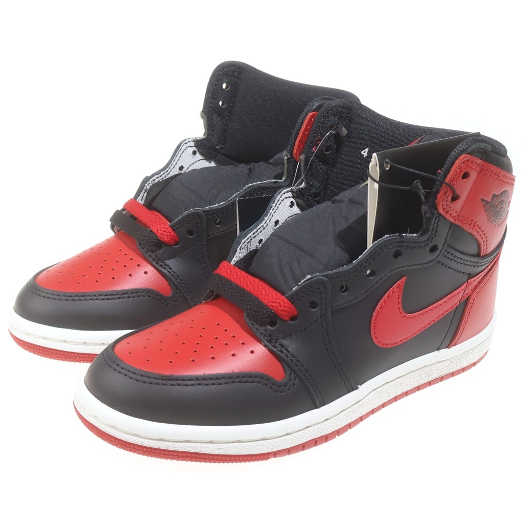 NIKE(ナイキ) AIR JORDAN 1 HIGH 85 BRED HV6674-067 エアジョーダン 1 85 ブレッド ハイカットスニーカー ブラック/レッド US4/23cm レディース