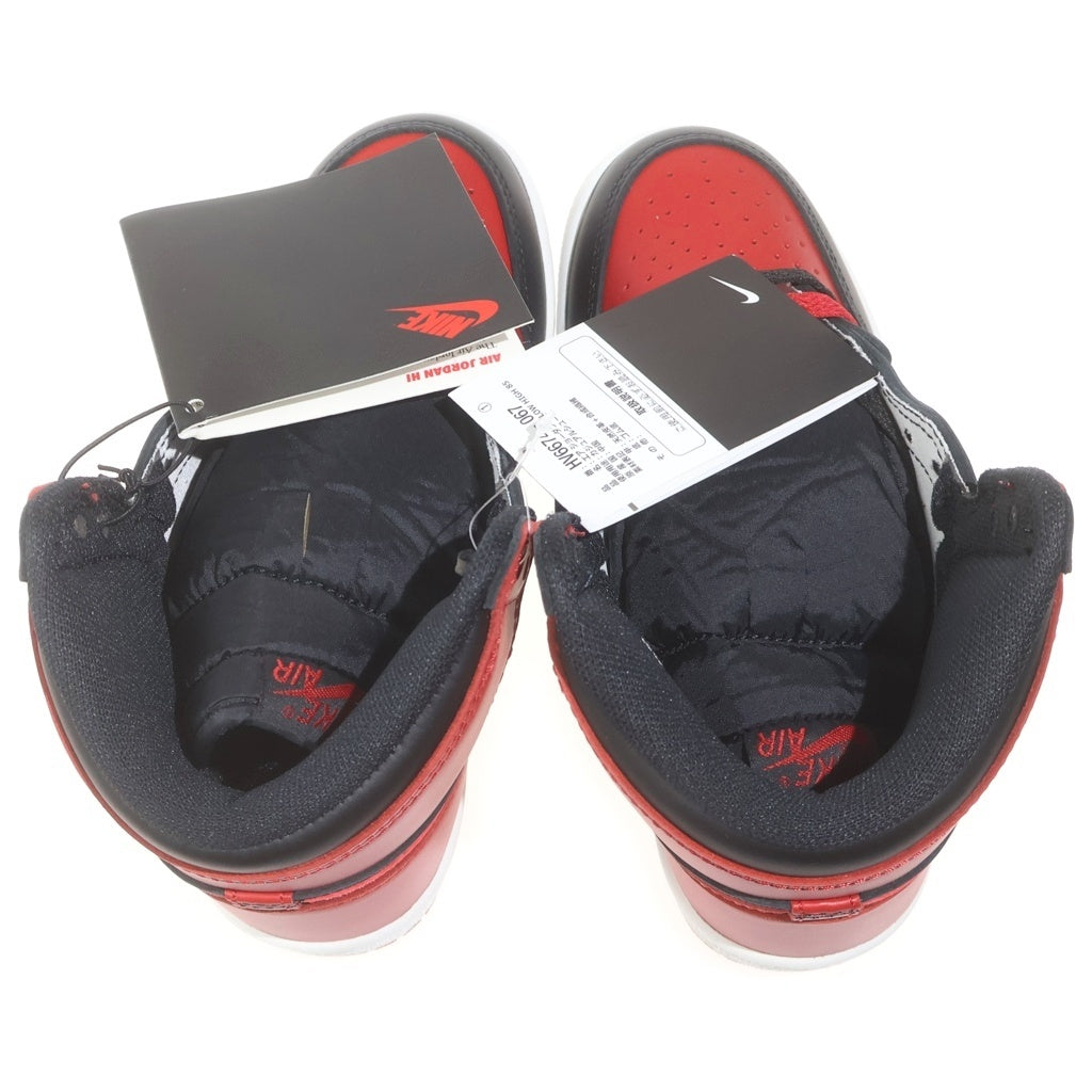 NIKE(ナイキ) AIR JORDAN 1 HIGH 85 BRED HV6674-067 エアジョーダン 1 85 ブレッド ハイカットスニーカー ブラック/レッド US4/23cm レディース