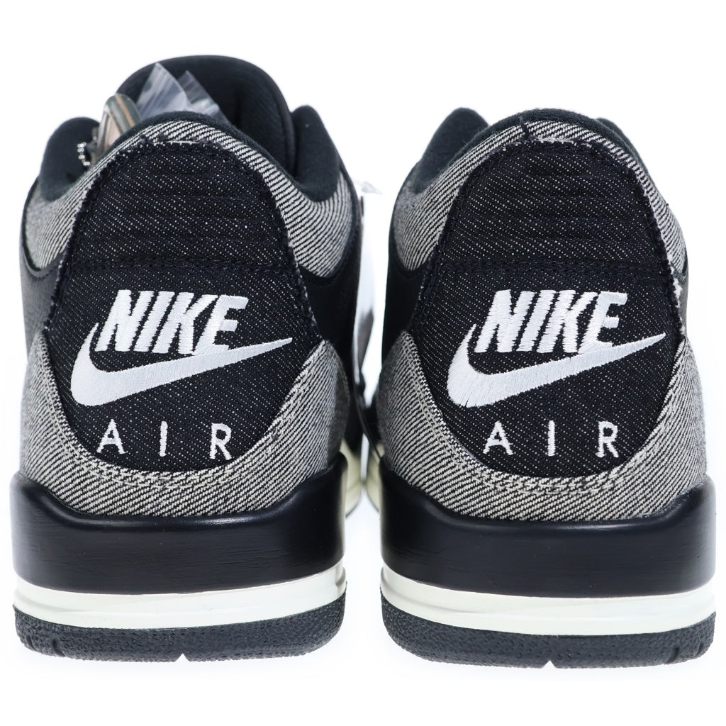 NIKE(ナイキ) ×Levi's AIR JORDAN 3 RETRO SP IR0914-400 リーバイス エアジョーダン3 レトロ ローカットスニーカー ブラック/グレー US10/28cm