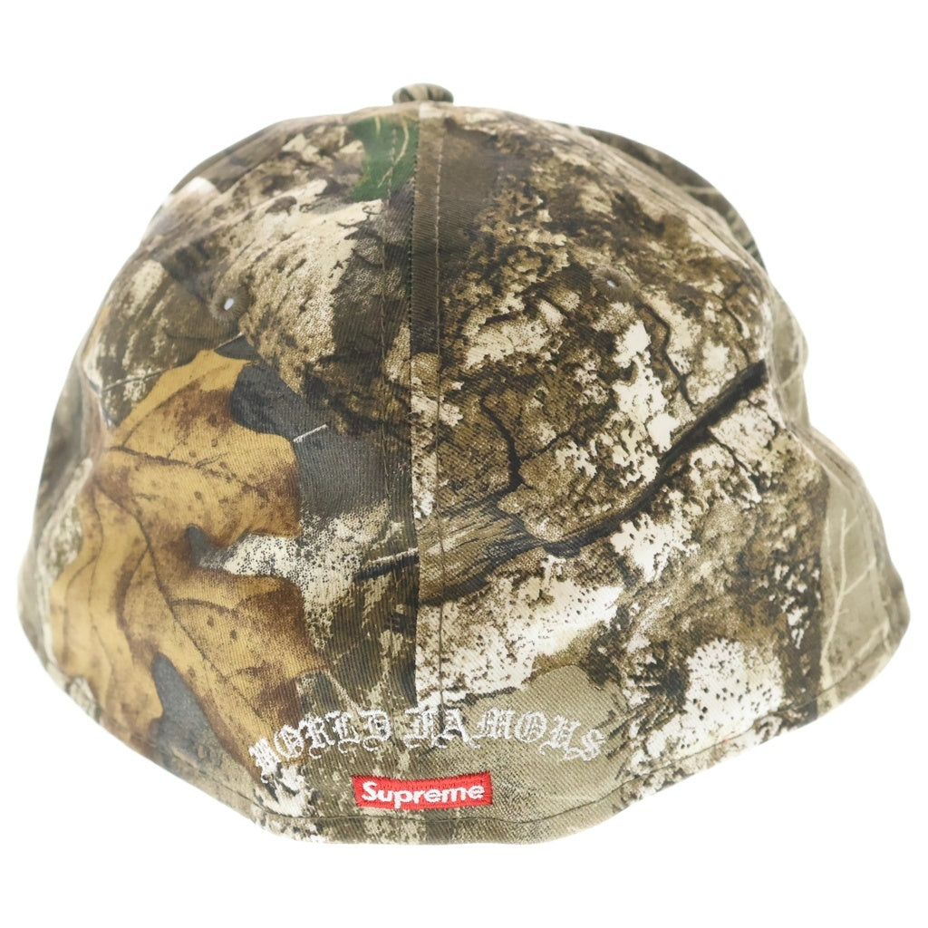 SUPREME(シュプリーム) 24SS ×New Era Gold Cross S Logo ニューエラ リアルツリーカモ柄 ゴールドクロス エスロゴ刺繍 キャップ 帽子 マルチカラー