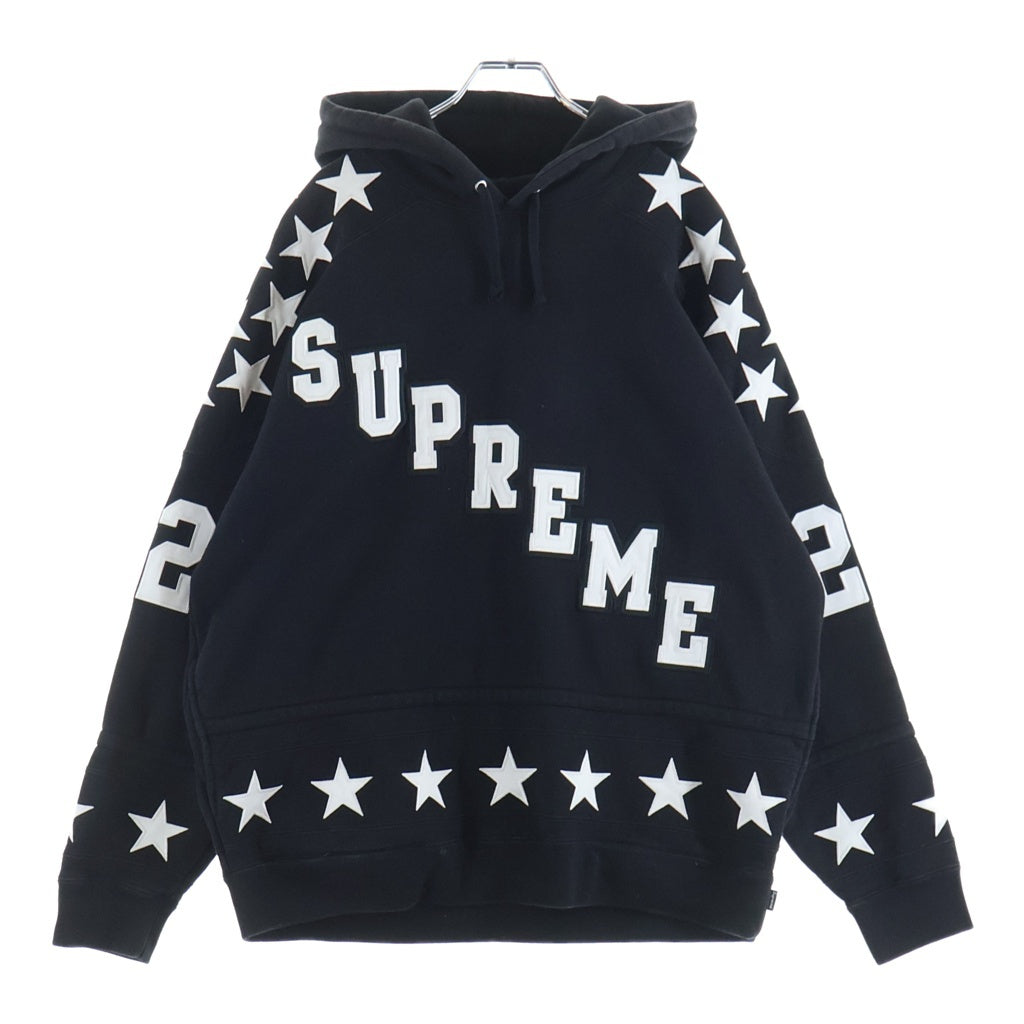 SUPREME(シュプリーム) 22AW Hockey Hoodie Sweatshirt パッチロゴ スウェットフーデッドシャツ プルオーバーパーカー ブラック