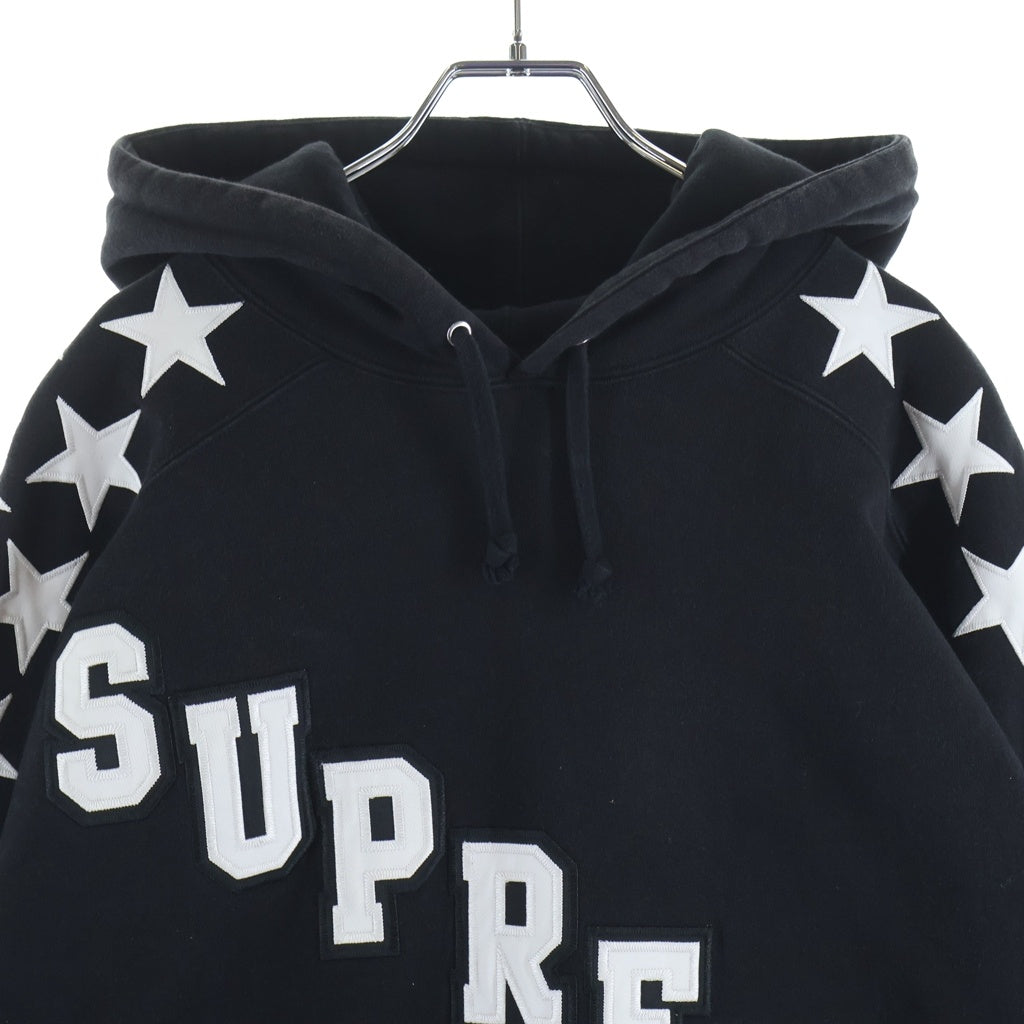 SUPREME(シュプリーム) 22AW Hockey Hoodie Sweatshirt パッチロゴ スウェットフーデッドシャツ プルオーバーパーカー ブラック