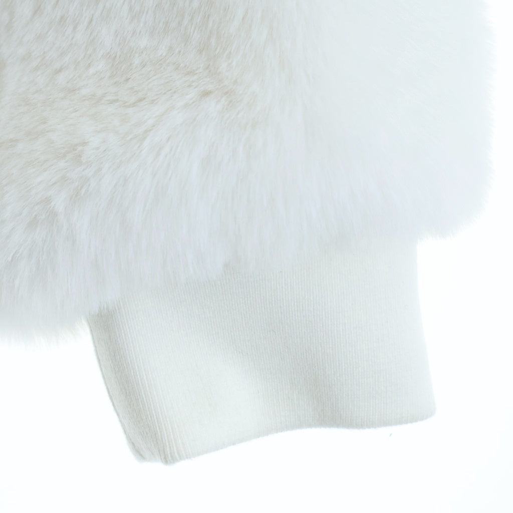 FR2(エフアールツー) 23AW ECO RABBIT FUR BLOUSON 干支 兎 フェイクファー フーデッドブルゾン ジャケット ホワイト