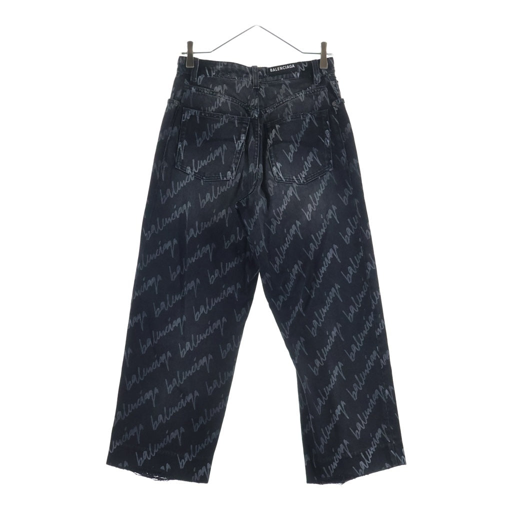 BALENCIAGA(バレンシアガ) ダメージ加工デニムパンツ ブラック 600235 TMW21