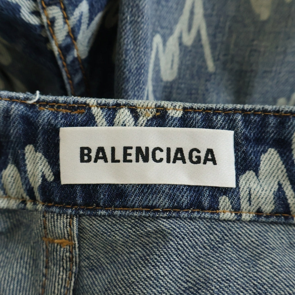 BALENCIAGA(バレンシアガ) ダメージ加工デニムパンツ インディゴ 600235 TJW90
