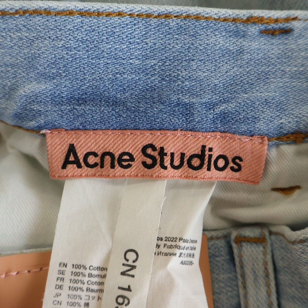 Acne Studios(アクネ ストゥディオズ) 2022 リラックスフィット ワイドレッグジーンズ インディゴ A00336