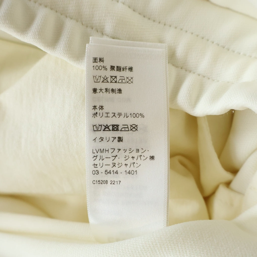 CELINE(セリーヌ) 23SS サイドスナップボタン トラックパンツ ジャージーパンツ ホワイト 2Z223225S