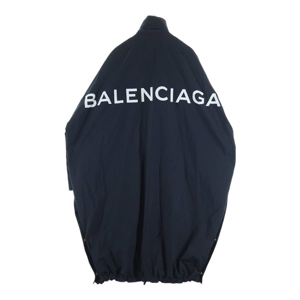 BALENCIAGA(バレンシアガ) プリントロゴ オーバーサイズモッズコート ブラック 505145 TXD12