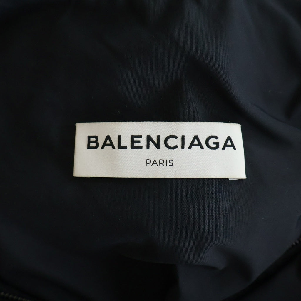 BALENCIAGA(バレンシアガ) プリントロゴ オーバーサイズモッズコート ブラック 505145 TXD12
