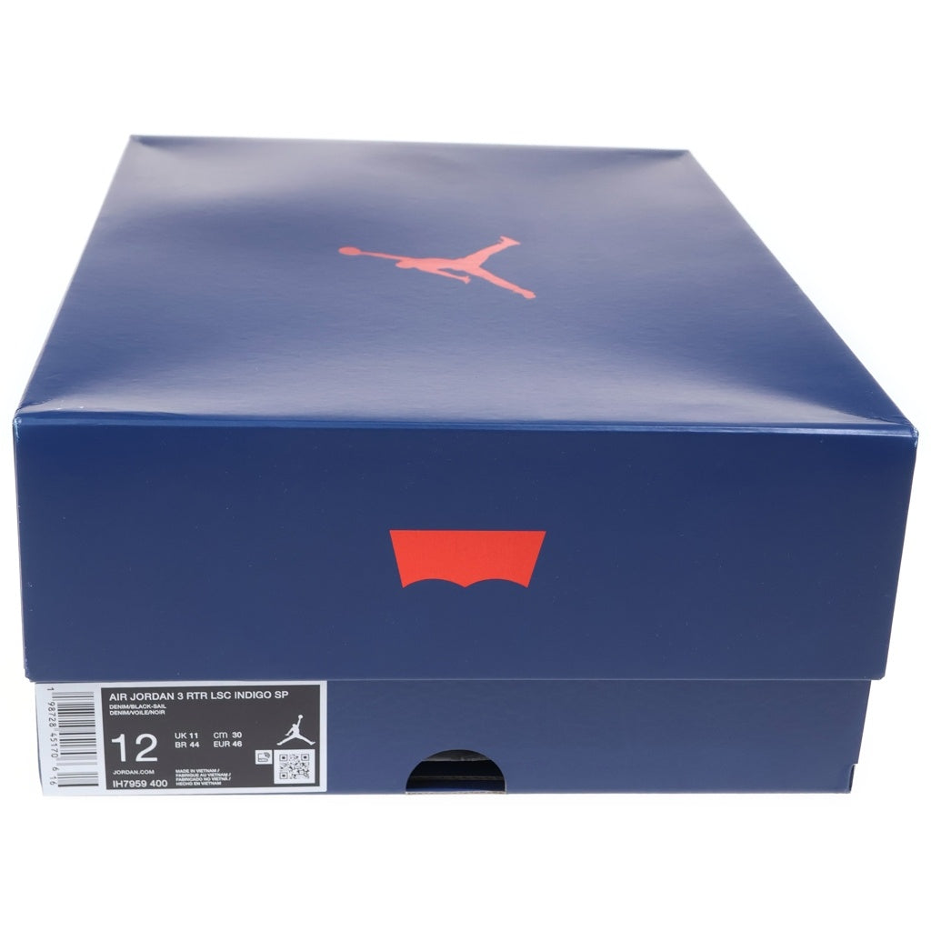 NIKE(ナイキ) ×Levi's AIR JORDAN 3 RETRO SP IH7959-400 リーバイス エアジョーダン3 ミッドカットスニーカー インディゴ US12/30cm