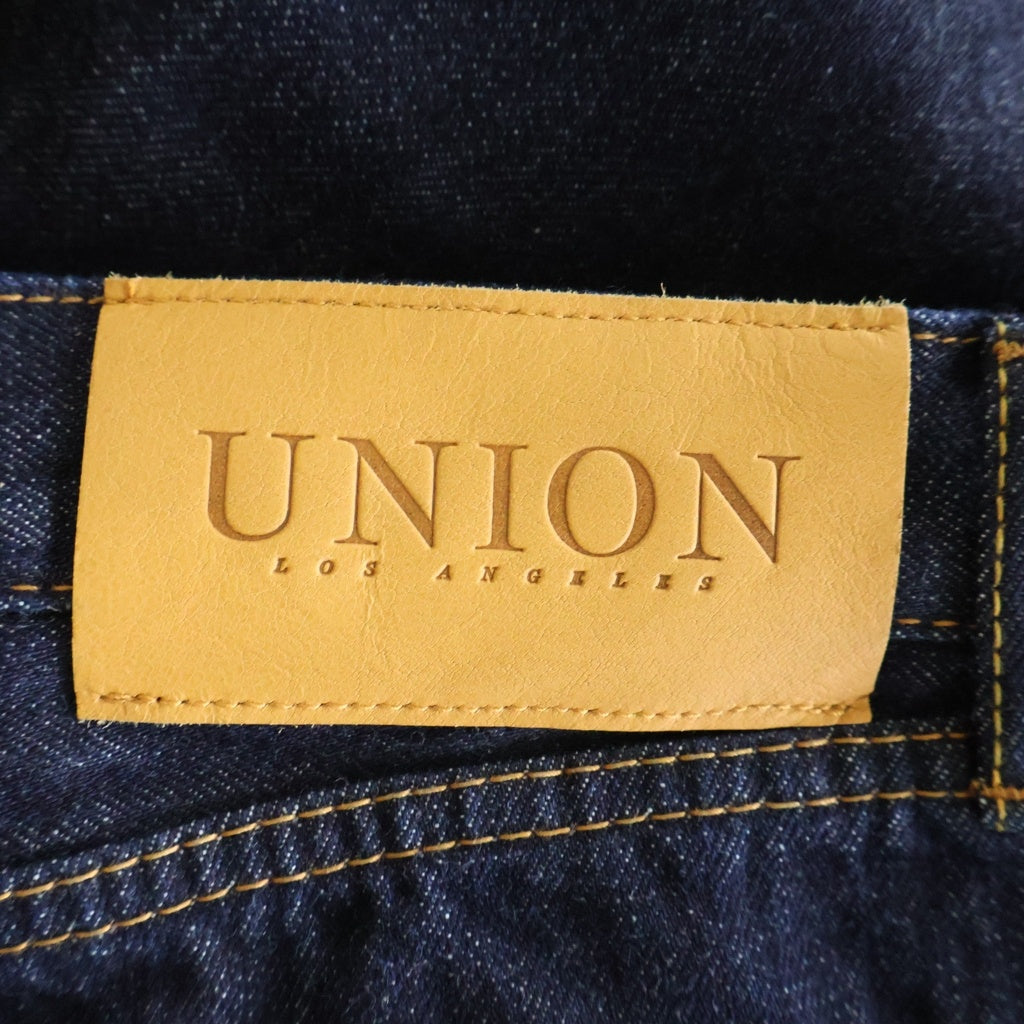 UNION(ユニオン) WRIGHT DENIM セルヴィッチ ワイドデニムパンツ トラウザー インディゴ WBL-128