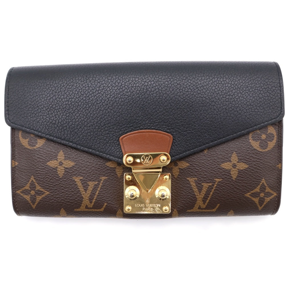LOUIS VUITTON(ルイヴィトン) モノグラム ポルトフォイユ パラス ロングウォレット 長財布 ブラウン/ブラック M58415 レディース