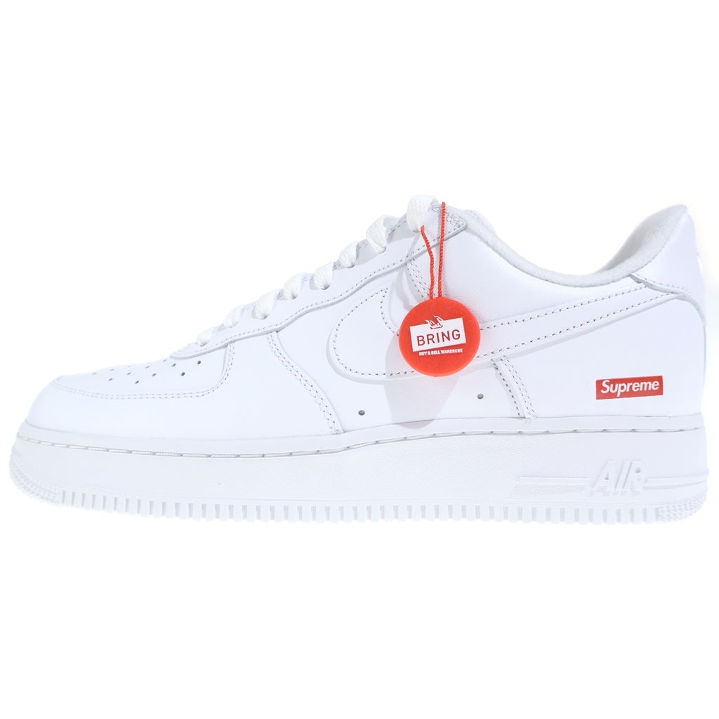 SUPREME(シュプリーム) ×NIKE AIR FORCE1 CU9225-100 ナイキ エアフォース1 レザーローカットスニーカー ホワイト US10.5/28.5cm
