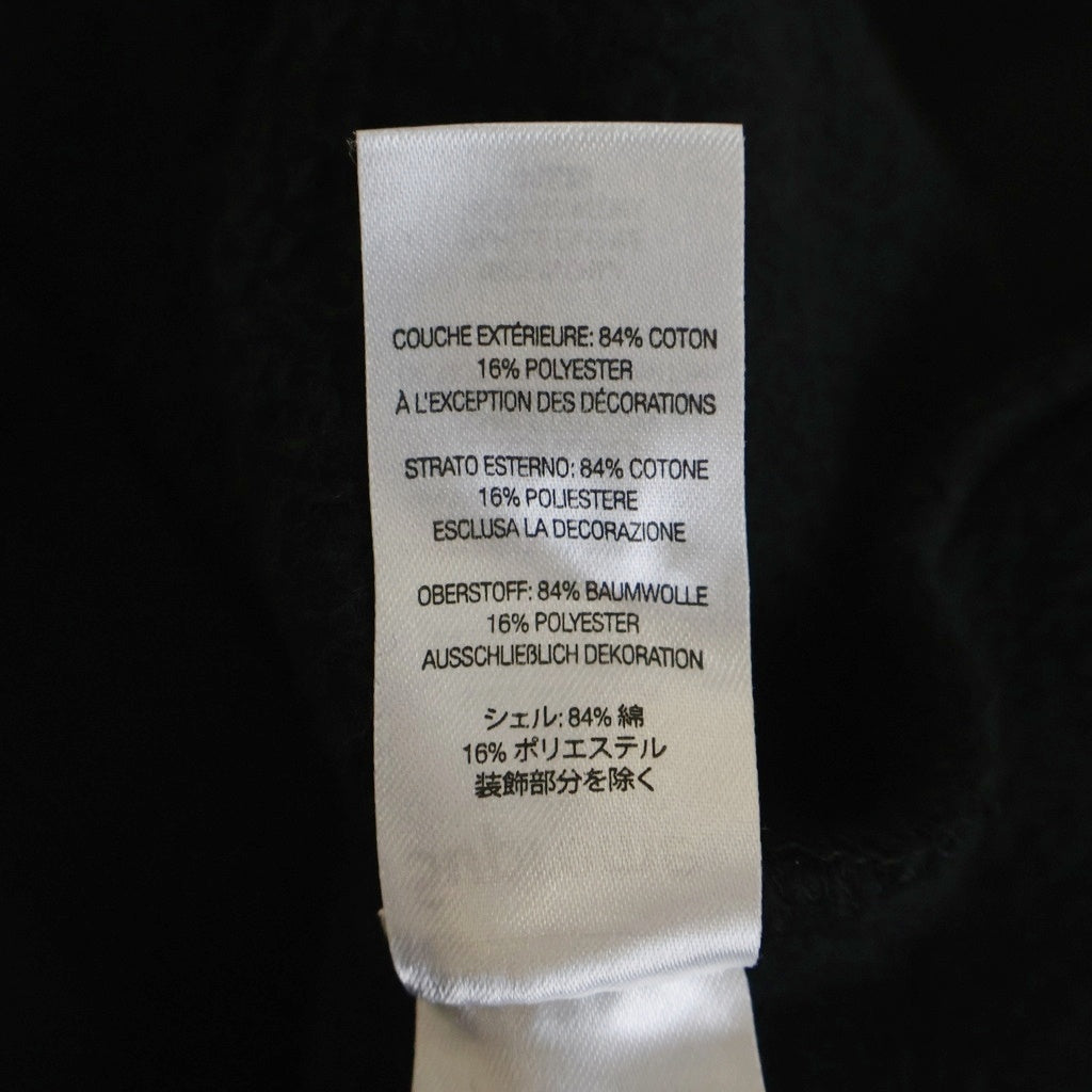 SUPREME(シュプリーム) 22AW Satin Applique Hooded Sweatshirt サテンアップリケロゴ スウェットプルオーバーパーカー ブラック
